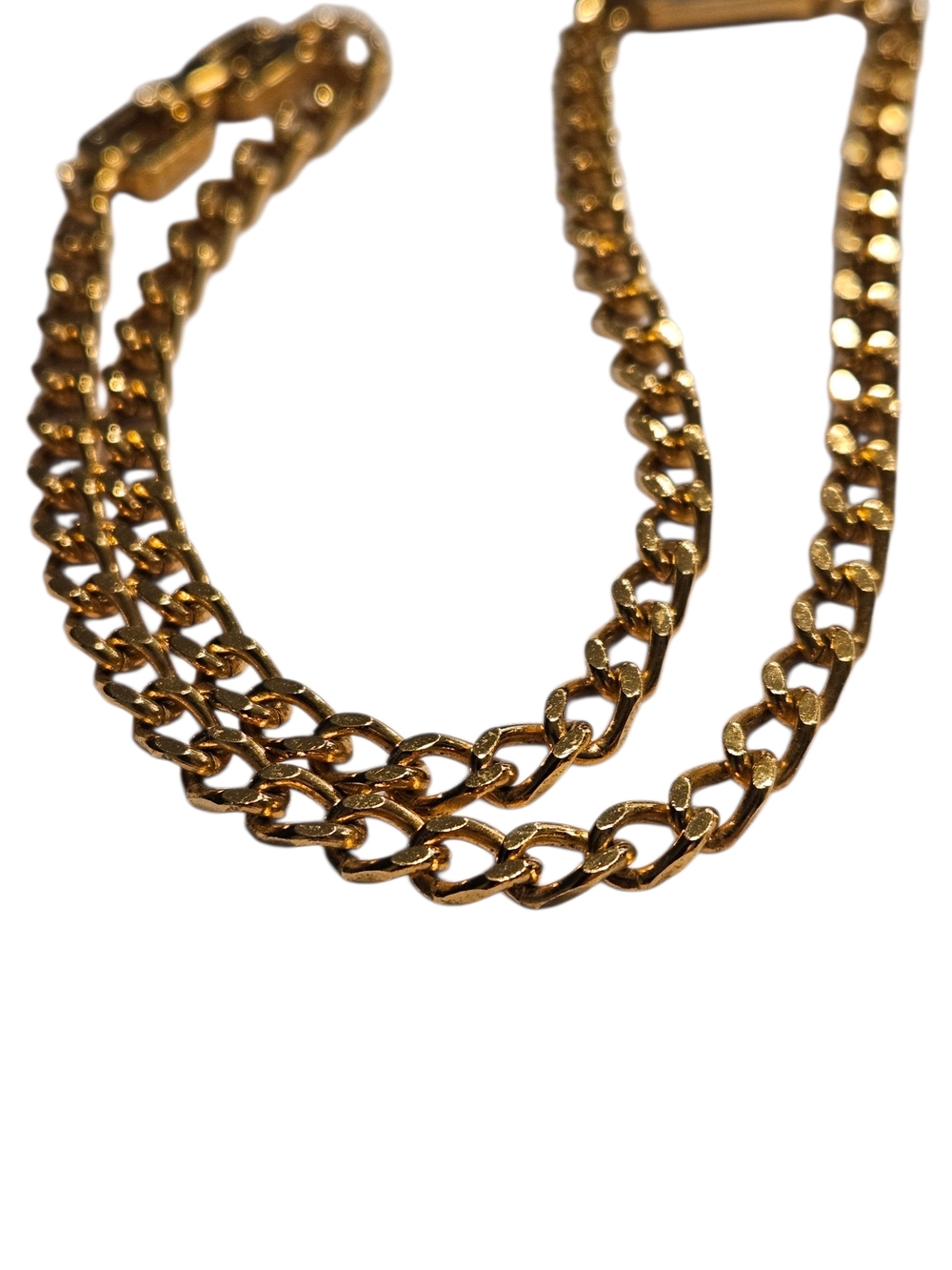 1979 Givenchy Vintage Gold Chain Choker Necklace Black Enamel Crystal Pendant - Picture 13 of 16